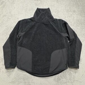 Nike‎ Fleece Pullover Sweater Womens Medium Black Swoosh Training Gym CJ5758-010